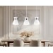  Светильник подвесной в стиле лофт TR8466/3 WH/FGD белый/золото E27/3 max 60W 550*135*1000