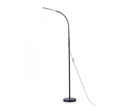  Светильник светодиодный напольный/настольный с пультом и сенсорными кнопками управления TR97706 BK черный LED 12W 3000K-6400K 250*190*1770 (ПДУ РАДИО 2.4G)