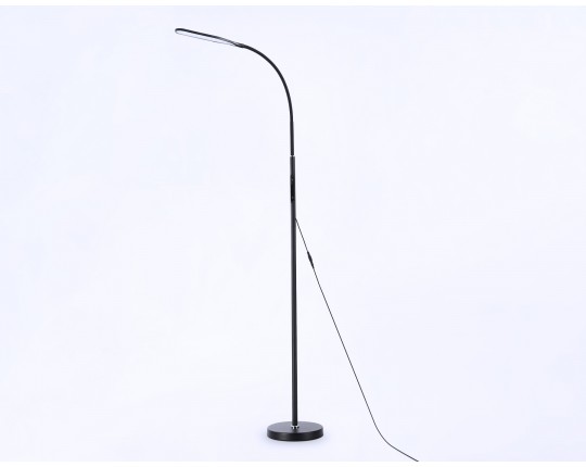  Светильник светодиодный напольный/настольный с пультом и сенсорными кнопками управления TR97706 BK черный LED 12W 3000K-6400K 250*190*1770 (ПДУ РАДИО 2.4G)