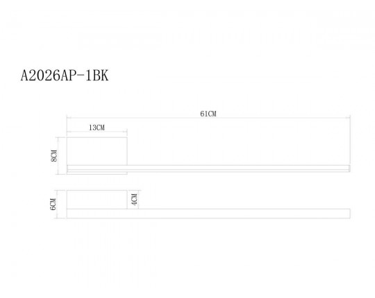 Бра Arte Lamp Sargas A2026AP-1BK