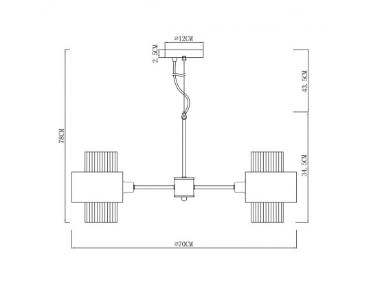 Подвесная люстра Arte Lamp Fantasia A4076LM-5CC