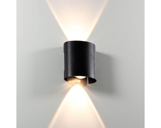 Уличный настенный светодиодный светильник Arte Lamp Bosto A3122AL-2BK