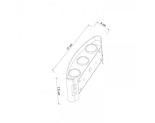 Уличный настенный светодиодный светильник Arte Lamp Bosto A3122AL-6BK