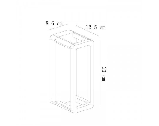 Уличный настенный светодиодный светильник Arte Lamp Hassaleh A3374AL-1BR