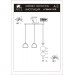 Подвесной светильник Arte Lamp Rastaban A7984SP-3PB