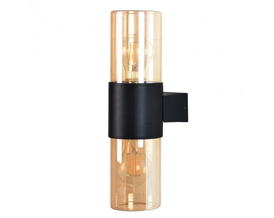 Уличный настенный светильник Arte Lamp Seginus A6515AL-2BK