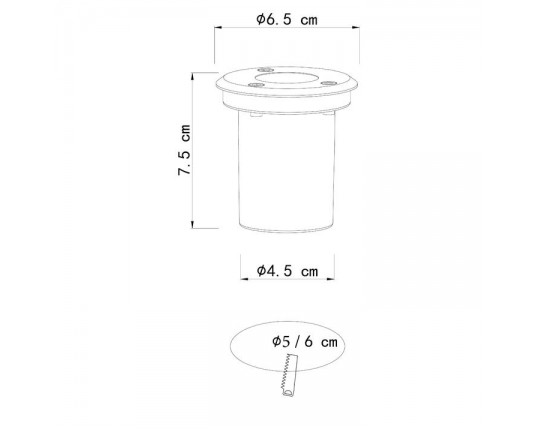 Ландшафтный светодиодный светильник Arte Lamp Piazza A6103IN-1SS