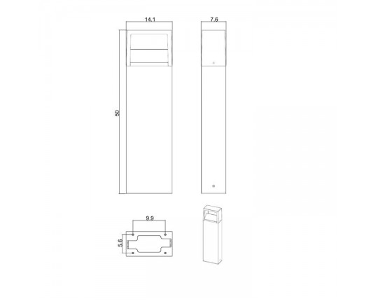 Уличный светодиодный светильник Arte Lamp Liverpool A1326PA-1BK