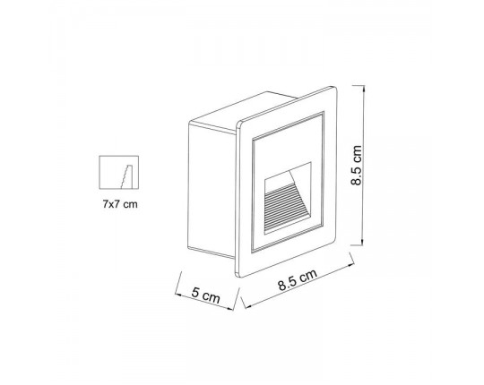 Уличный светодиодный светильник Arte Lamp Piazza A7325IN-1WH