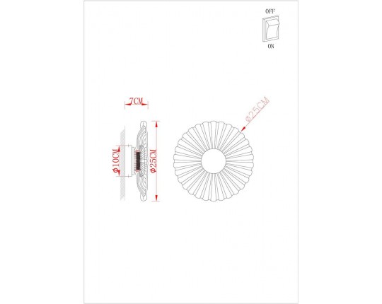 Настенный светодиодный светильник Arte Lamp Cherish A2097AP-12GO