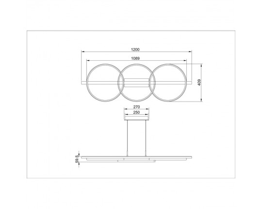 Подвесной светодиодный светильник Arte Lamp Fluido A3913SP-24BK
