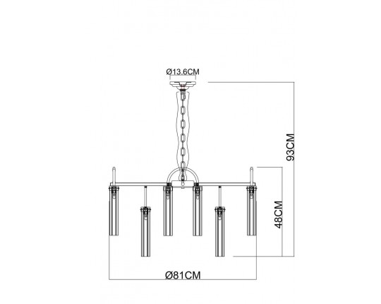 Подвесная люстра Arte Lamp Borgia A4088LM-15AB