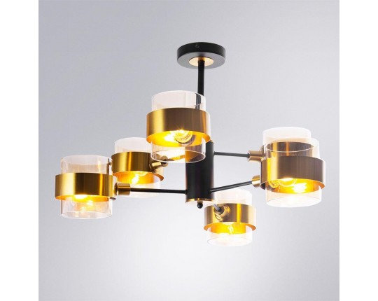 Потолочная люстра Arte Lamp Carlo A8205SP-6BK