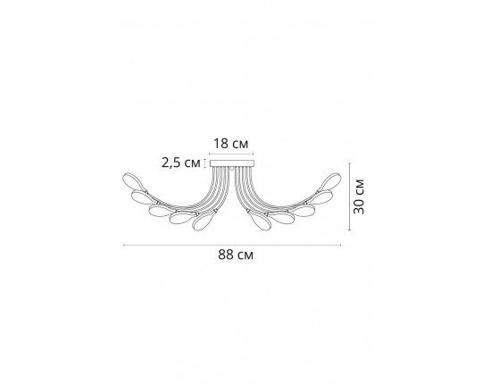 Потолочная люстра Arte Lamp Guimet A7423PL-28BK