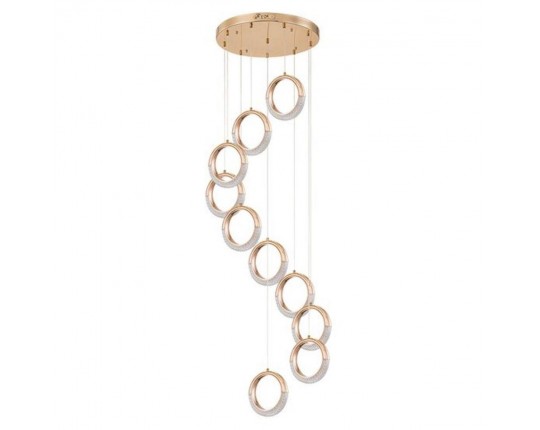 Подвесная светодиодная люстра Arte Lamp Montana A7777SP-10GO