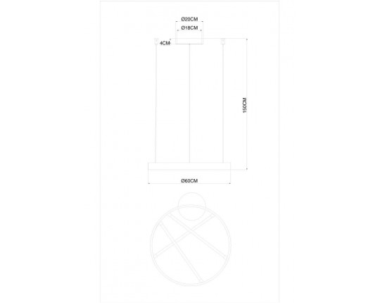 Подвесной светодиодный светильник Arte Lamp Ricco A1874SP-32BK