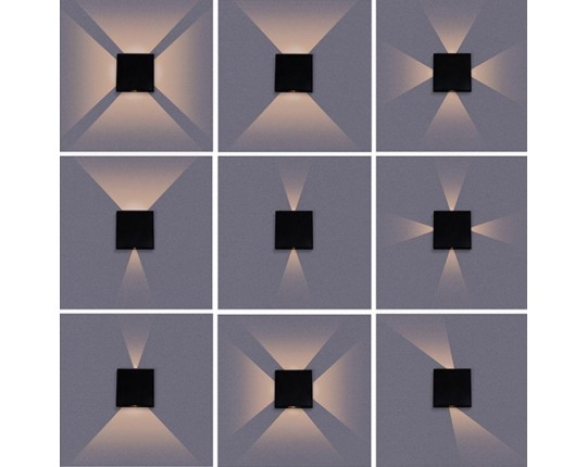 Уличный настенный светодиодный светильник Arte Lamp Algol A1445AL-4BK