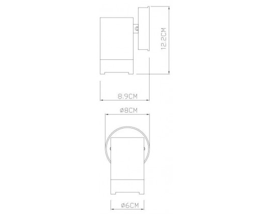 Уличный настенный светильник Arte Lamp Atlas A3503AL-1WH