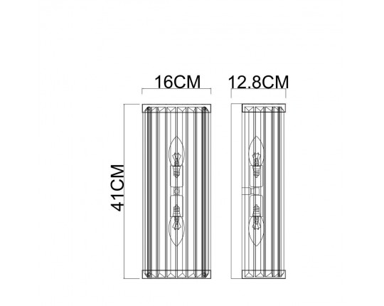Настенный светильник Arte Lamp Fortuna A1069AP-2GO