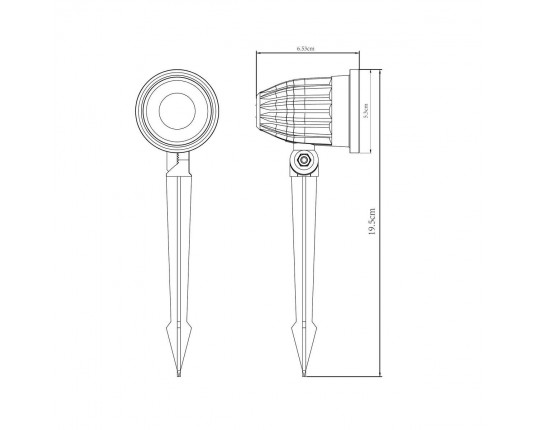 Ландшафтный светодиодный светильник Arte Lamp Elsie A1127IN-1BK