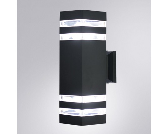 Уличный настенный светильник Arte Lamp Heather A4413AL-2BK