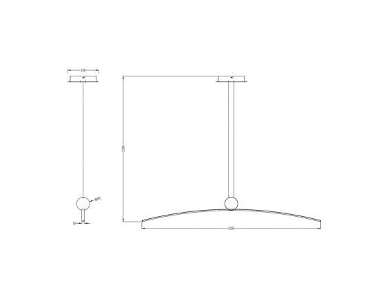 Подвесной светодиодный светильник Arte Lamp Arno A3362SP-25BK