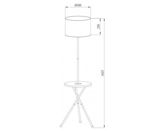 Торшер Arte Lamp Combo A2070PN-1BK