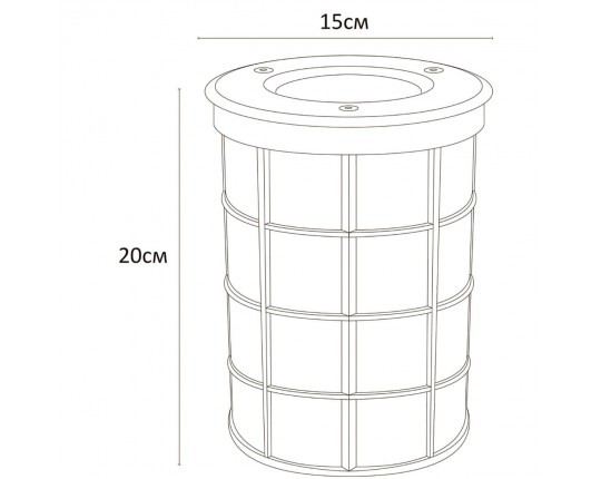 Ландшафтный светильник Arte Lamp Piazza A6014IN-1SS