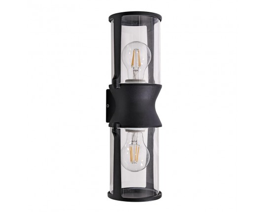 Уличный настенный светильник Arte Lamp Minchir A8306AL-2BK