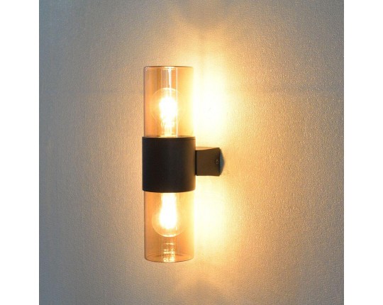 Уличный настенный светильник Arte Lamp Seginus A6515AL-2BK