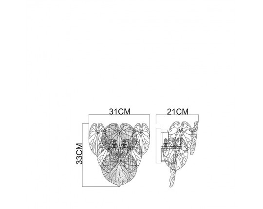 Настенный светильник Arte Lamp Kapri A4078AP-2CC