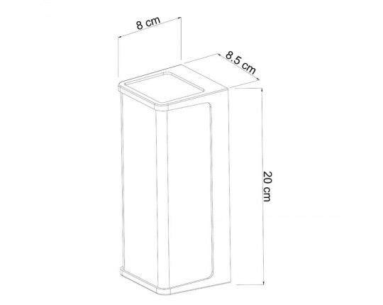 Уличный настенный светодиодный светильник Arte Lamp Lancia A6419AL-1BK