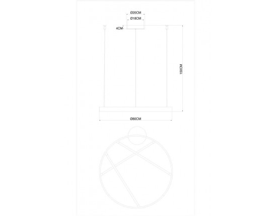 Подвесной светодиодный светильник Arte Lamp Ricco A1874SP-45BK