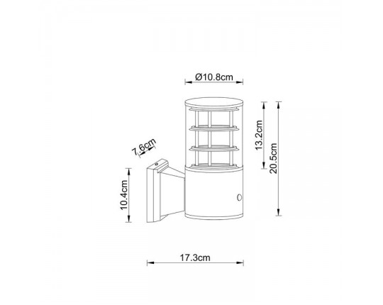 Уличный настенный светильник Arte Lamp Tokyo A5316AL-1BK