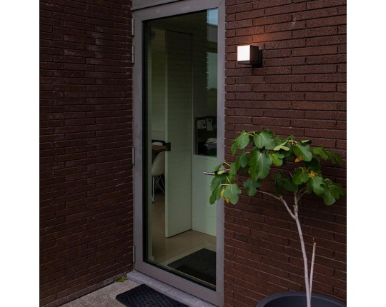 Уличный настенный светодиодный светильник Arte Lamp Belgrade A5193AL-1BK