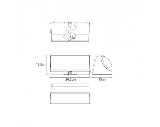 Уличный настенный светодиодный светильник Arte Lamp Ferro A2920AL-1BK