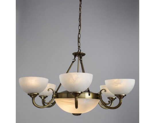 Подвесная люстра Arte Lamp Windsor White A3777LM-6-2AB