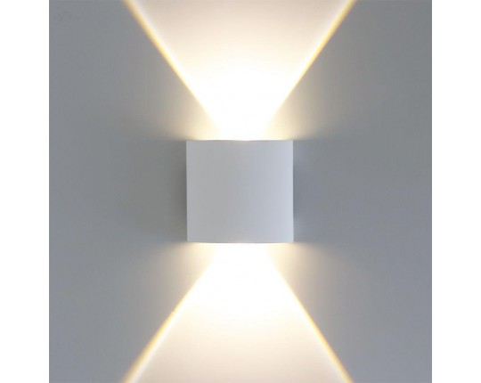 Уличный настенный светодиодный светильник Arte Lamp Bosto A3122AL-2WH