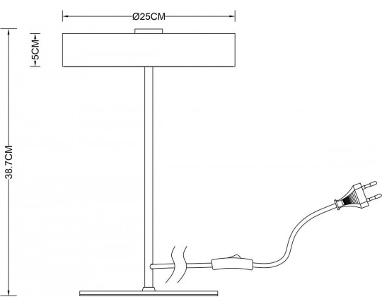 Настольная лампа Arte Lamp Elnath A5038LT-3BK