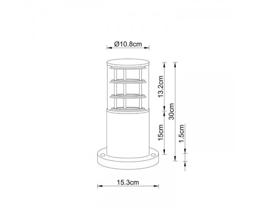 Уличный светильник Arte Lamp Tokyo A5315FN-1BK