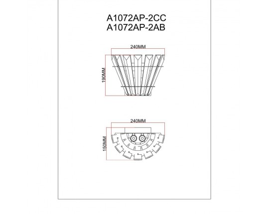 Настенный светильник Arte Lamp Florizel A1072AP-2CC