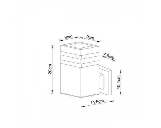 Уличный настенный светильник Arte Lamp Heather A4413AL-1BK