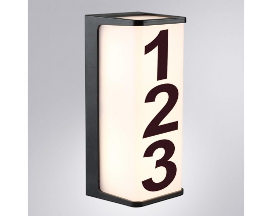 Уличный настенный светодиодный светильник Arte Lamp Lancia A6419AL-1BK