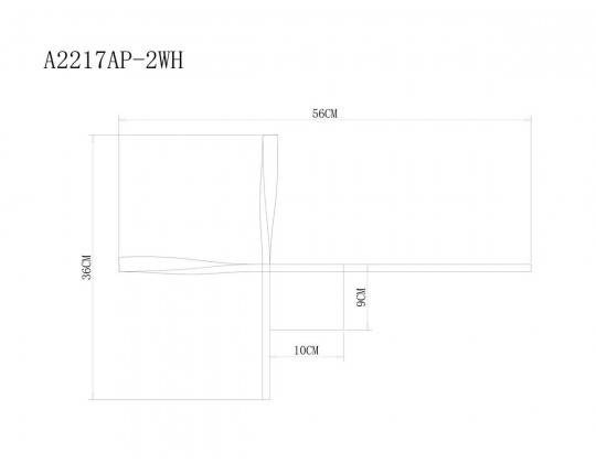 Настенный светодиодный светильник Arte Lamp Acrux A2217AP-2WH