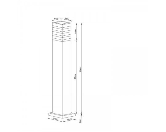 Уличный светильник Arte Lamp Heather A4418PA-1BK