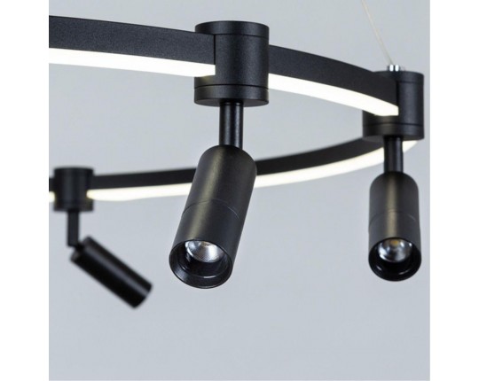 Подвесная светодиодная люстра Arte Lamp Ring A2186SP-1BK