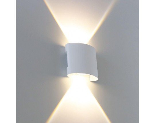 Уличный настенный светодиодный светильник Arte Lamp Bosto A3122AL-2WH