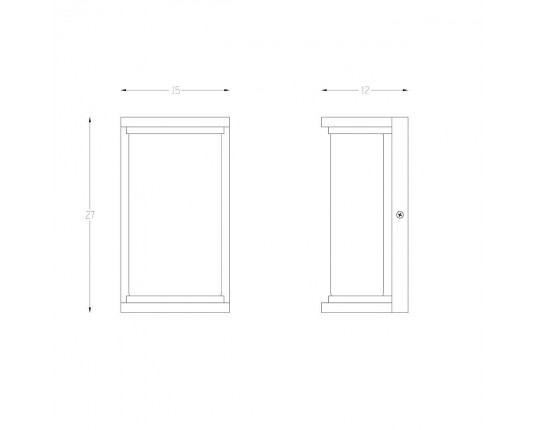 Уличный настенный светодиодный светильник Arte Lamp Atlantis A2313AL-1BK