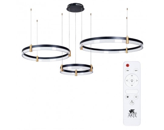 Подвесной светодиодный светильник Arte Lamp Mercury A2185SP-3BK