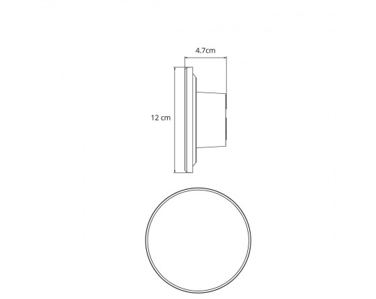 Уличный настенный светодиодный светильник Arte Lamp Nimbo A3409AL-1BK